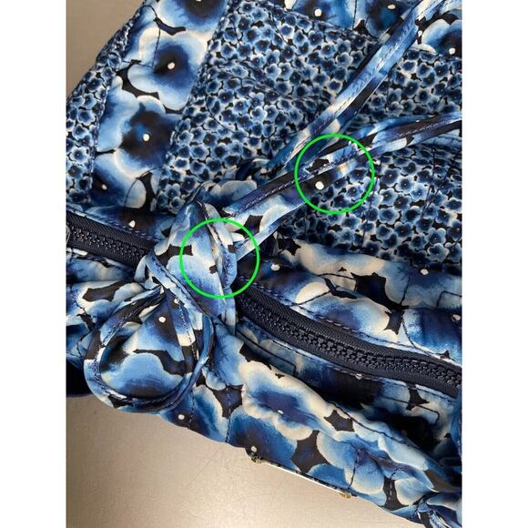 MARC BY MARC JACOBS Bright Blue Baby Travel Weekender Shopper Tote Bag Floral - Picture 10 of 10